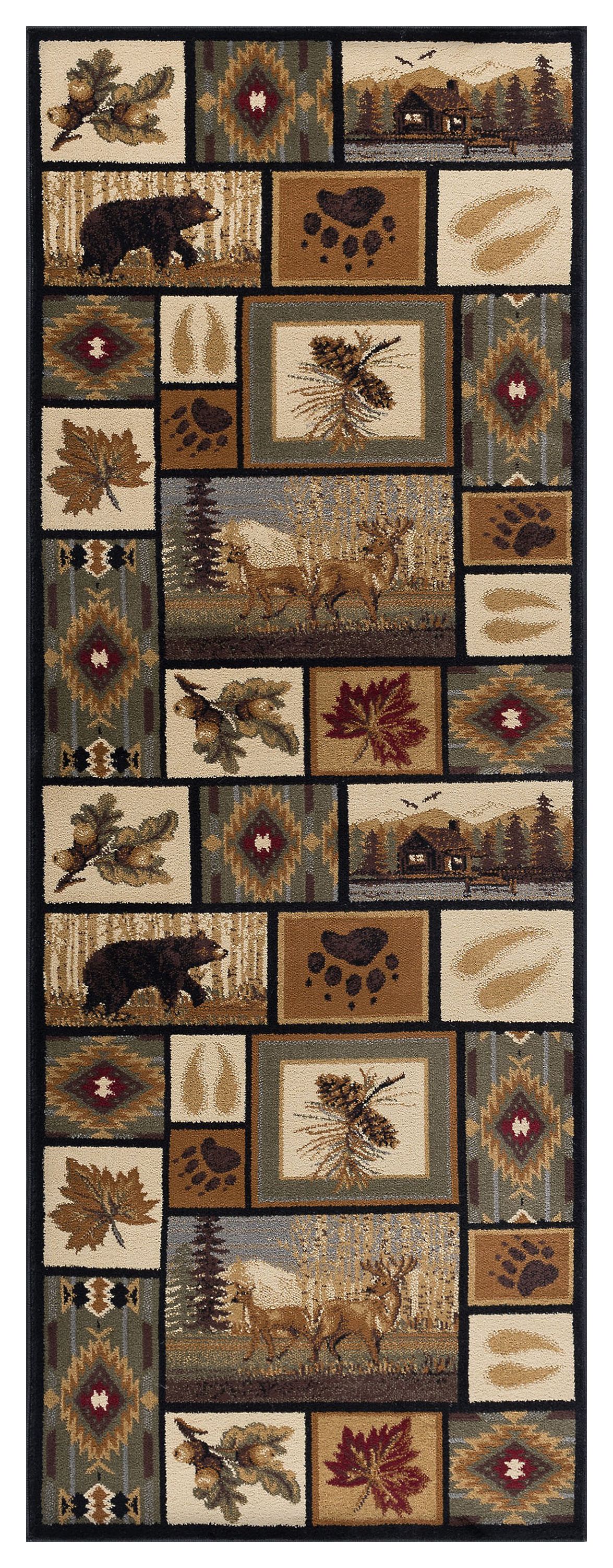 Tayse Rugs Northern Wildlife Novelty Lodge Area Rug Cabela's